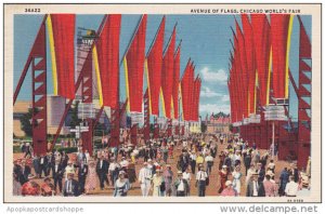 Avenue Of Flags Chicago World's Fair 1933