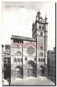 Old Postcard Genova S Lorenzo