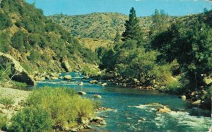 USA Kern River Valley Clear Blue Skies California Vintage Postcard 08.36