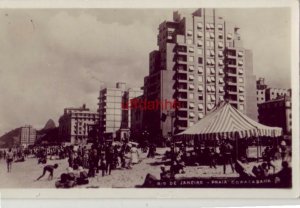 BRAZIL RIO DE JANEIRO - PRAIA COPACABANA RPPC