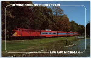 Postcard - The Wine Country Dinner Train - Paw Paw, Michigan