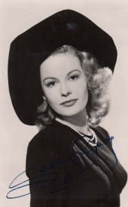 Sally Gray Vintage 1950s Printed Signed Photo