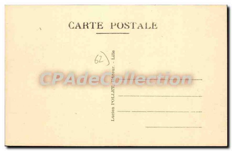 Postcard Old Saint Omer Public Garden Swan Fountain