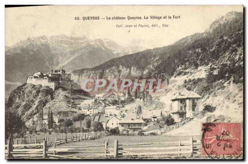 Old Postcard Chateau Queyras Queyras Village and Fort