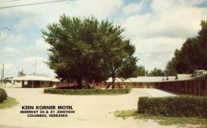 Keen Korner Motel - Columbus, Nebraska Vintage Postcard