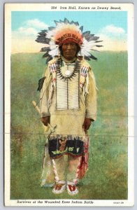 Native American Iron Hall aka Dewey Beard UNP WB Postcard C16