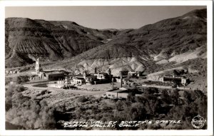 RPPC Death Valley Scotty's Castle CA Frasher's Vintage Postcard G44