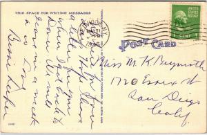 Greetings from Red Hook NY c1946 Vintage Postcard M01