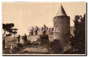 Postcard Old Carcassonne Aude quote Cote Sud Ouest