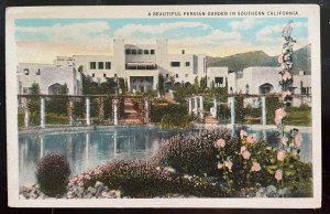 Vintage Postcard 1922 A Beautiful Persian Garden in Southern California (CA)