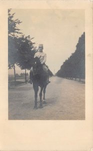 Lot129 soldier on horseback military germany  poland military real photo Krakow