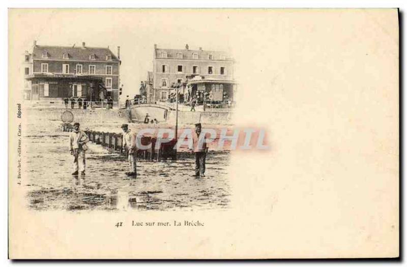 Old Postcard Luc Sur Mer La Breche