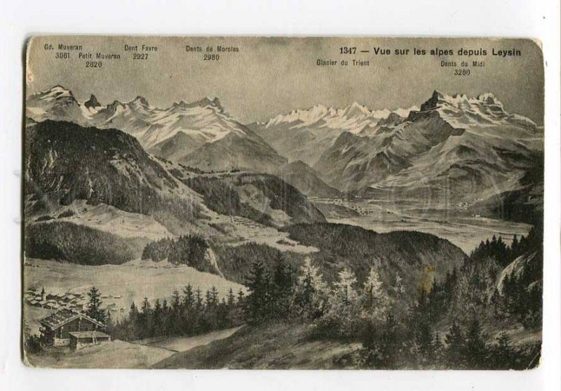 3035023 AUSTRIA Mountaineering Alpes mountain view Vintage PC