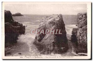 Old Postcard Presqu island of Quiberon In Bara sea port corridors