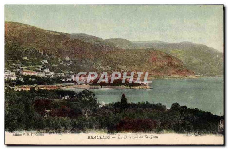 Old Postcard Beaulieu Bay View St Jean