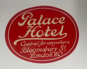 Set 4 Palace Hotel Bloosmsbury St London WC Stickers
