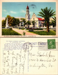 Roman Catholic Cathedral and Plaza, St. Augustine, Florida (23200