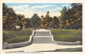 C52/ Greensboro North Carolina NC Postcard c1910 College for Women Stairs