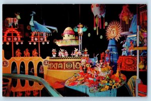 Anaheim California Postcard Disneyland Latin America In It's A Small World c1960