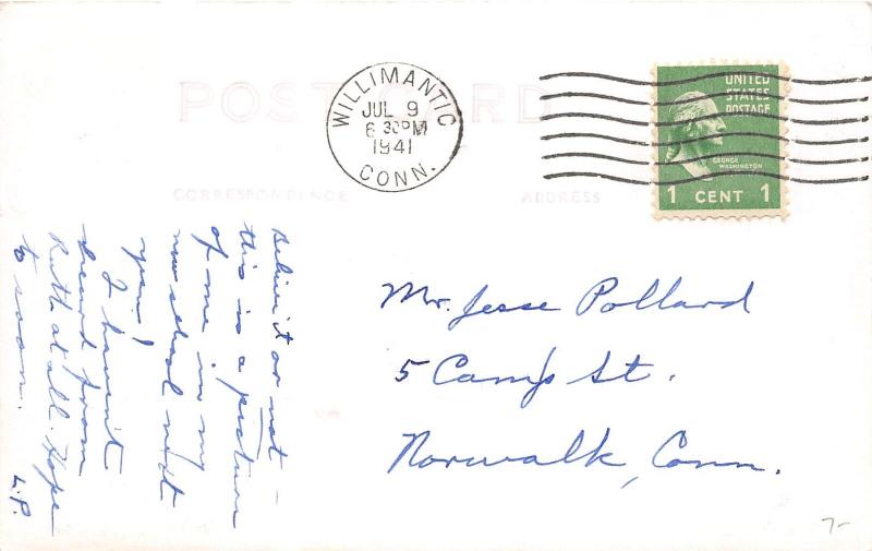 F11/ Plainfield Connecticut RPPC Postcard 1941 Grammar School