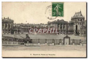 Old Postcard Facade of the palace of Versailles