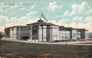 New Carnegie Library Pittsburgh PA USA Postcard