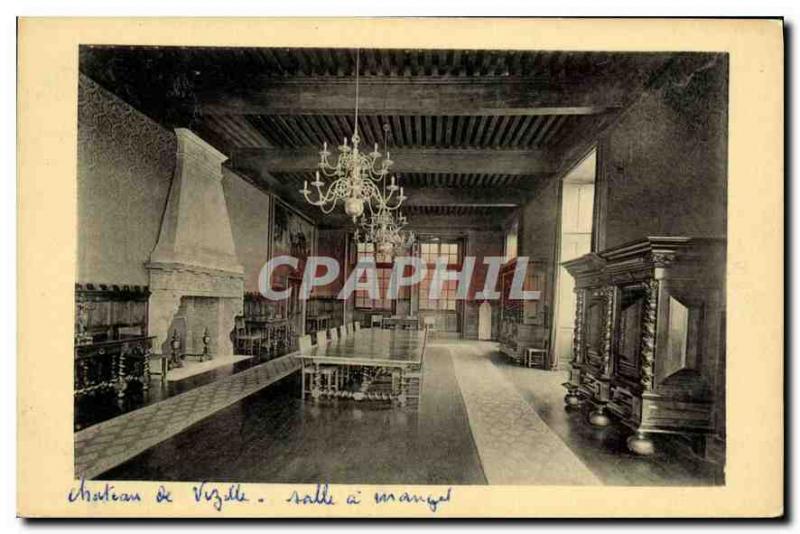 Old Postcard Chateau de Vizille Dining Room