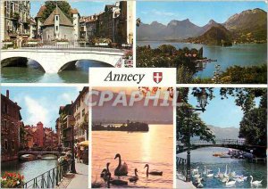 'Modern Postcard Annecy and its lake Palais de l''Isle Boie of Talloires'