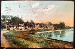 Vintage Postcard 1910 Silver Lake & Cottages, Oak Bluff, Massachusetts (MA)