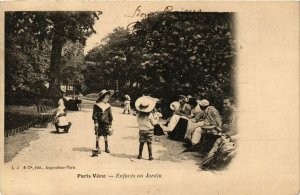 CPA PARIS Vecu. Enfants au Jardin (574985)