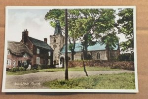 VINTAGE UNUSED POSTCARD -  MARKFIELD CHURCH, LEICESTERSHIRE, ENGLAND