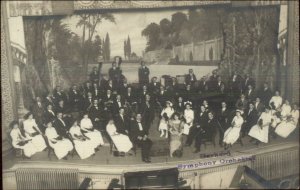 Gerhard Symphony Orchestra c1910 Real Photo Postcard - Where?