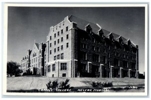 c1950's Carroll College Building Helena Montana MT RPPC Photo Vintage Postcard