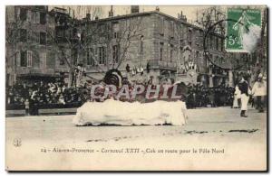 Old Postcard Polar Aix en Provence Carnival XXII Cok en route to the North Pole