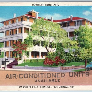 c1940s Hot Springs, AK Hotel Southern Apartments Roadside Advertising Stamp A201