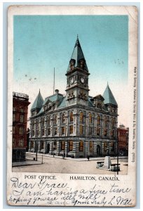 1907 Copper Window Post Office Hamilton Canada Niagara Falls Canada Postcard