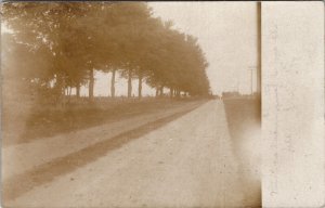 Polo Illinois RPPC Lovely Old Back Road 1907 to Roxbury Maryland Postcard Z23