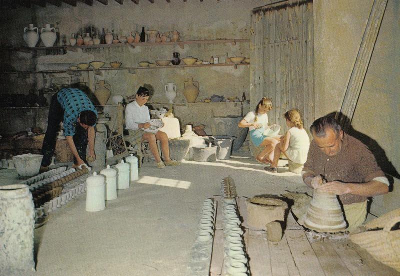 Almeria Pottery Workshop Spanish Postcard