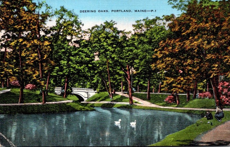 Maine Portland Deering Oaks 1945