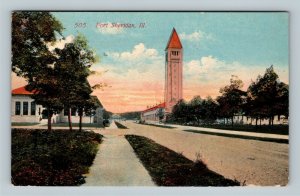 Fort Sheridan, Army Military Base, Closed 1993, Vintage Illinois c1914 Postcard