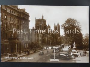 Bristol COLLEGE GREEN c1930's Old RP Postcard