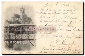 Moret Old Postcard L & # 39eglise