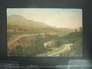 RATON NM Scenic Highway c1920 HAND COLORED Postcard