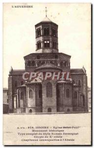 Old Postcard Issoire Church of St. Paul