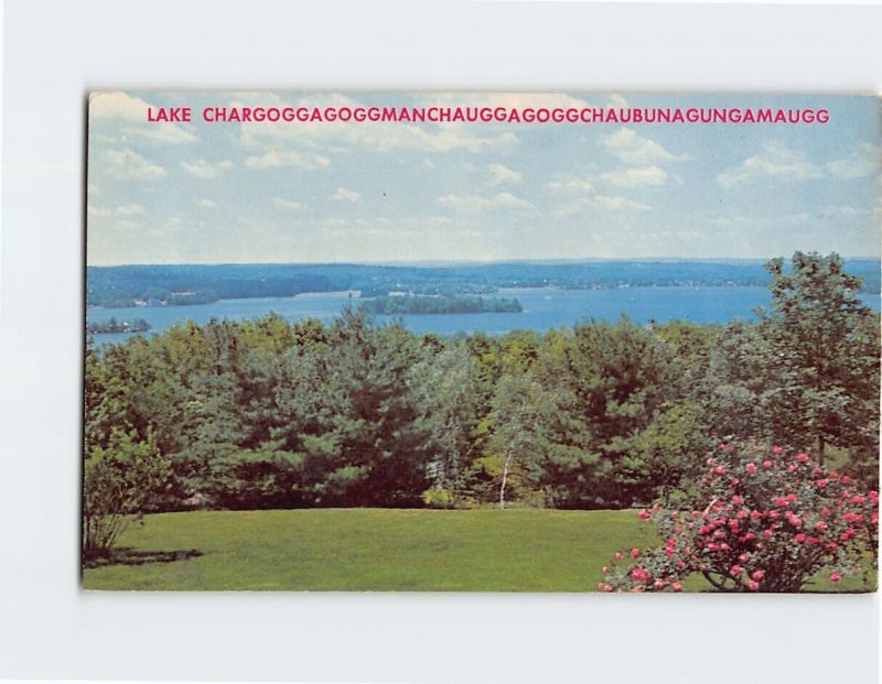 Postcard Lake Chaubunagungamaug, Webster, Massachusetts