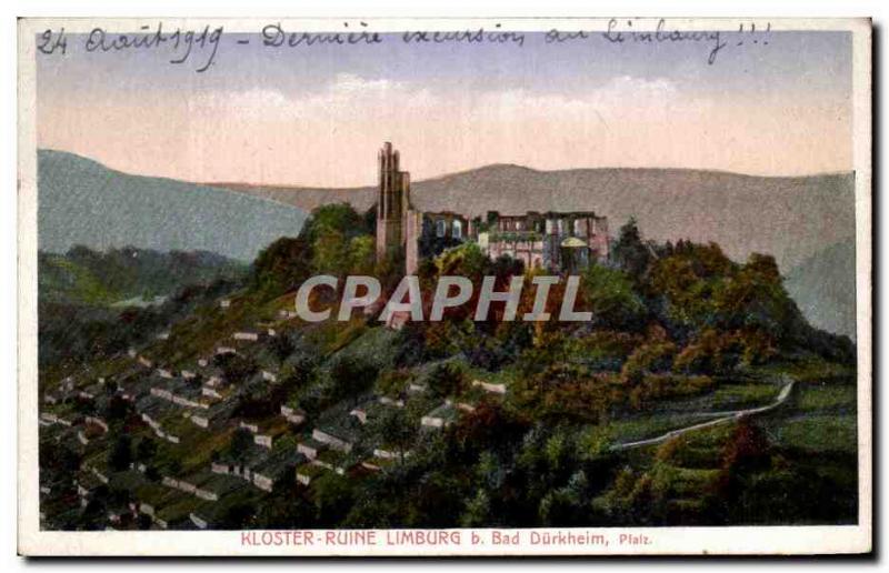 Postcard Ancient Ruins Kloster Limburg Bad Durkheim