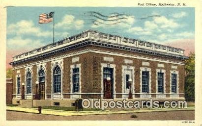 Rochester, NH USA Post Office 1954 light postal marking on front