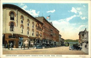 Reno Nevada NV Center Street Classic Cars Vintage Postcard