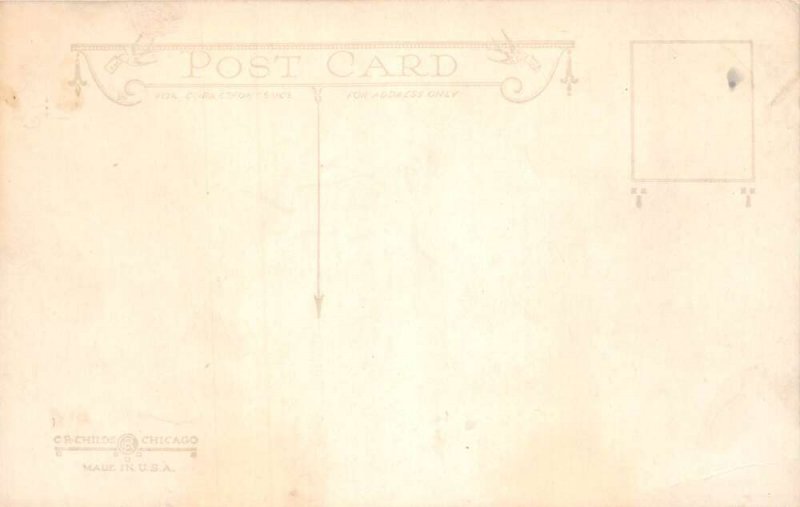 Danville Indiana Terminal Station Trolley Vintage Postcard AA100227