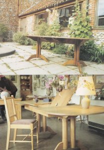 Hand Crafted Oak Table Alby Crafts Norwich 2x Advertising Postcard s